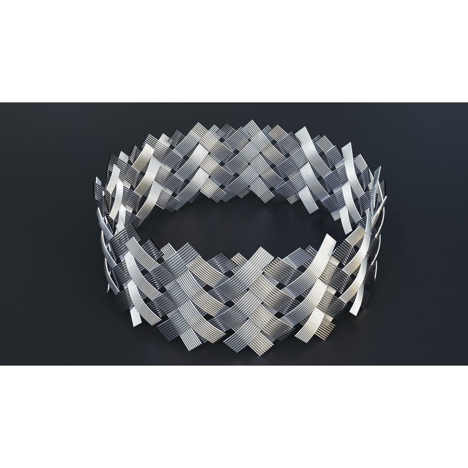 Corrugated and Braid Metal Hose Sleeving - Game-Ready 3D Model - View 13