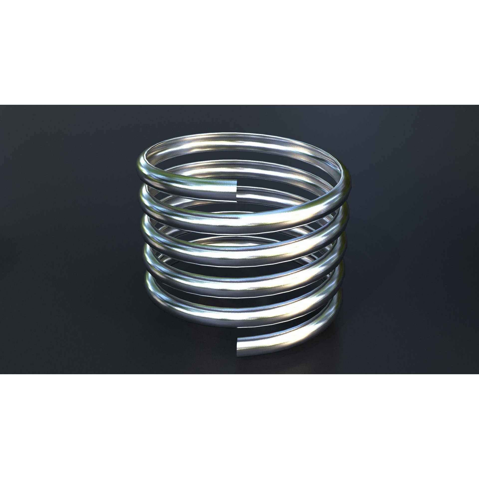Corrugated and Braid Metal Hose Sleeving - Game-Ready 3D Model - View 15