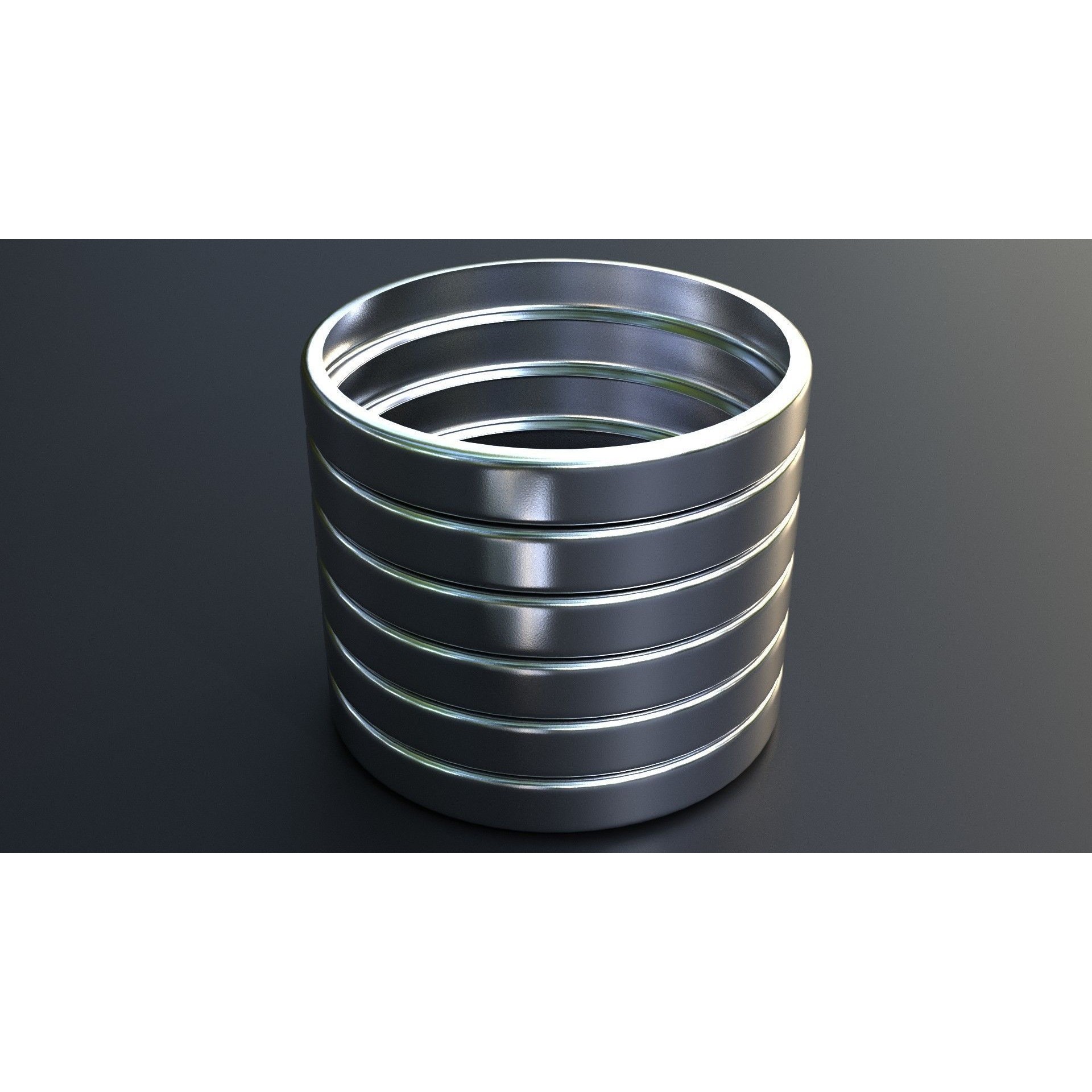 Corrugated and Braid Metal Hose Sleeving - Game-Ready 3D Model - View 16