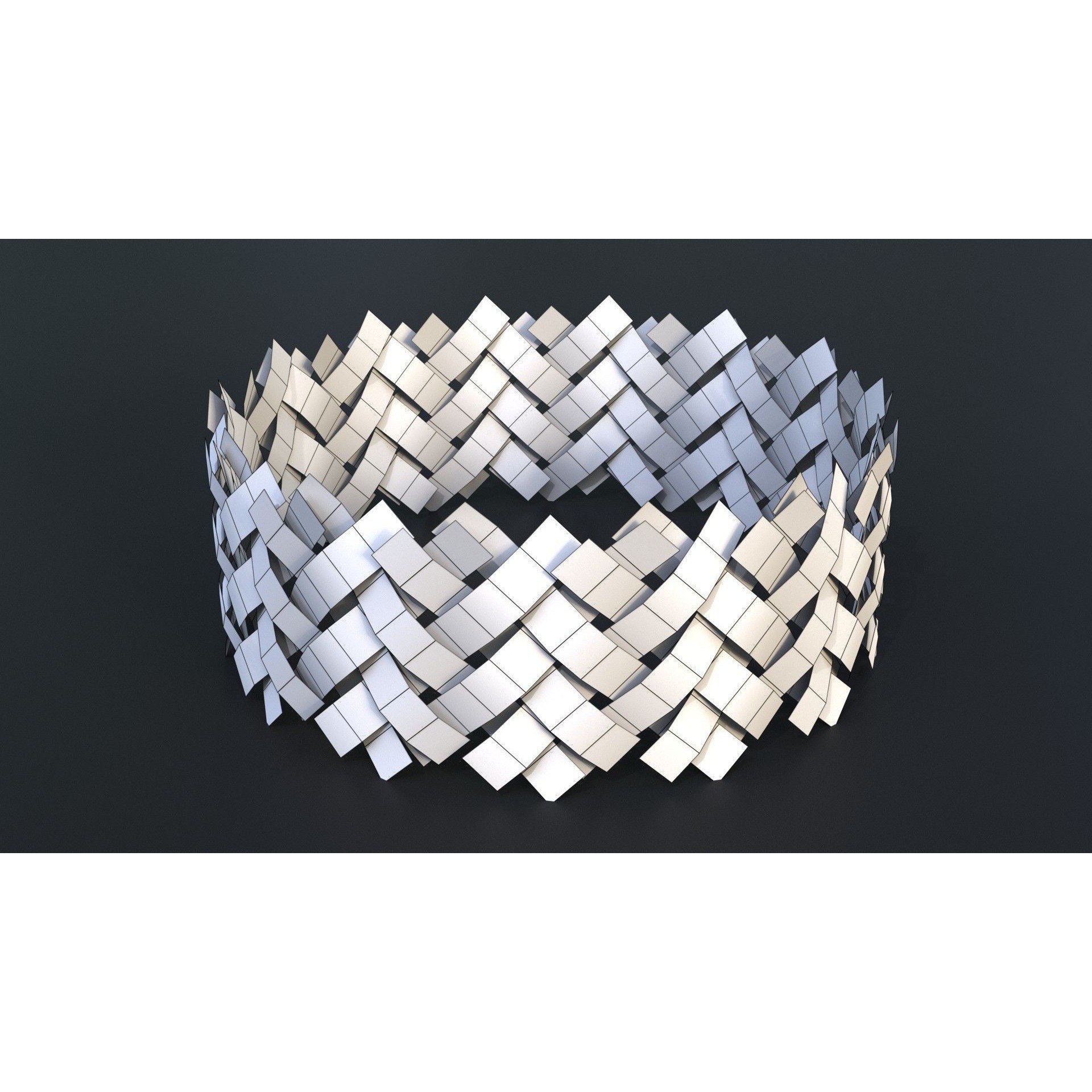 Corrugated and Braid Metal Hose Sleeving - Game-Ready 3D Model - View 20