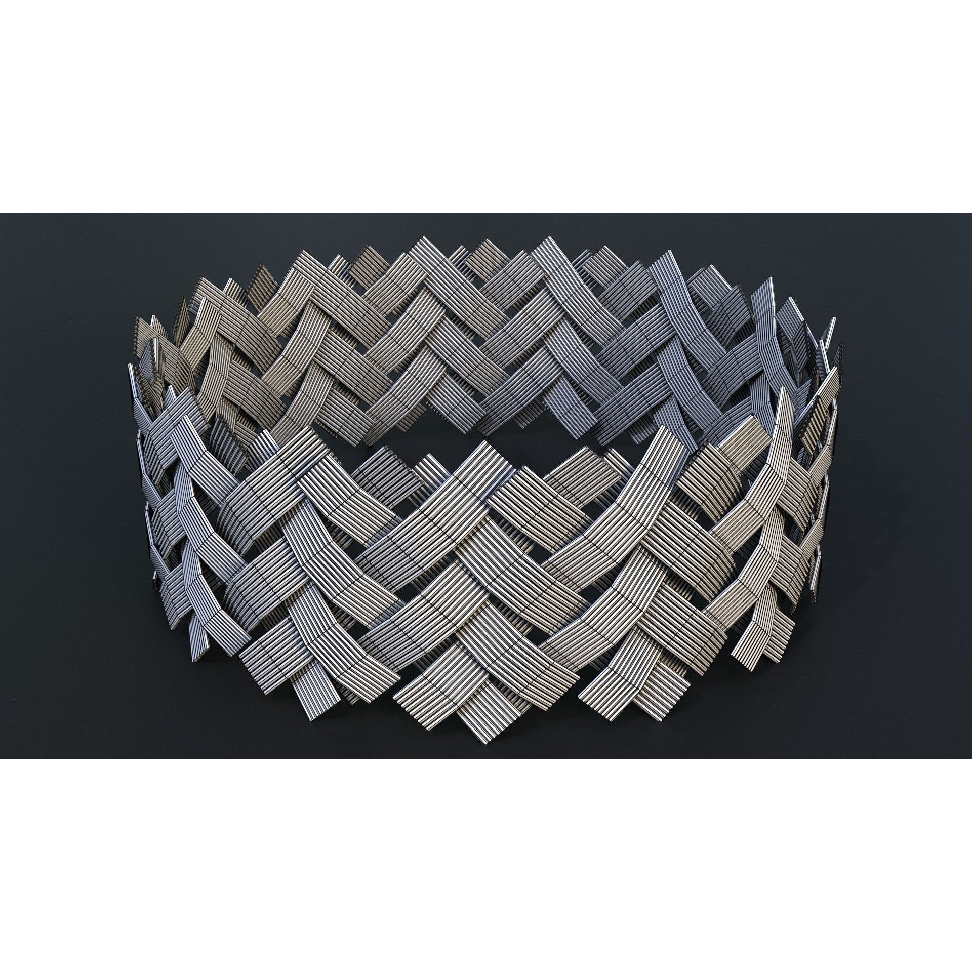 Corrugated and Braid Metal Hose Sleeving - Game-Ready 3D Model - View 21