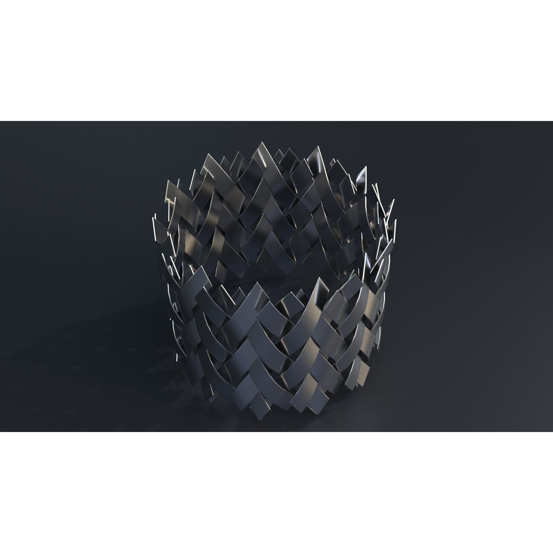 Corrugated and Braid Metal Hose Sleeving - Game-Ready 3D Model - View 9