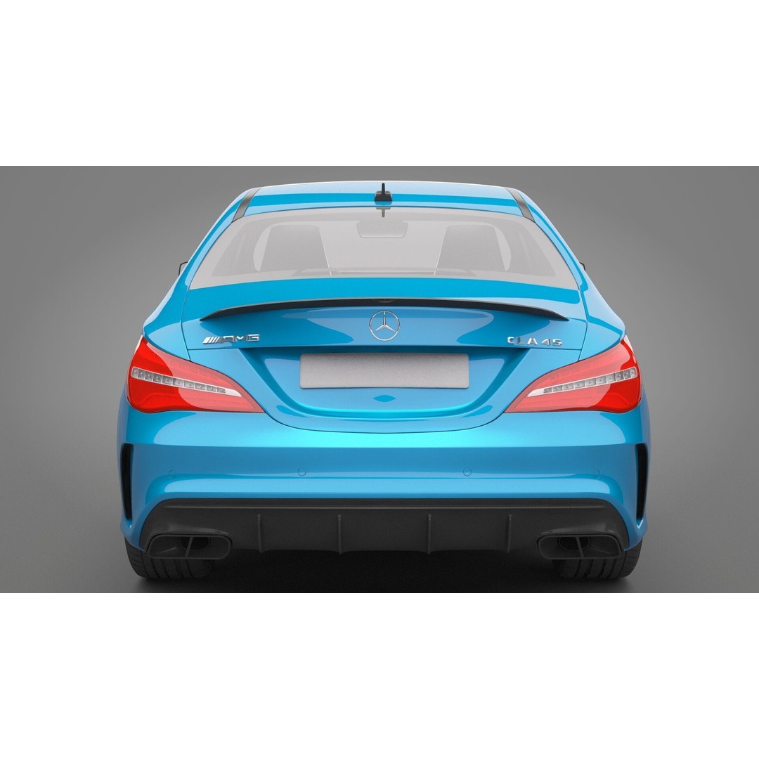 Mercedes-Benz CLA45 3D Model – High Poly Vehicle with PBR Textures, FBX/OBJ - View 9