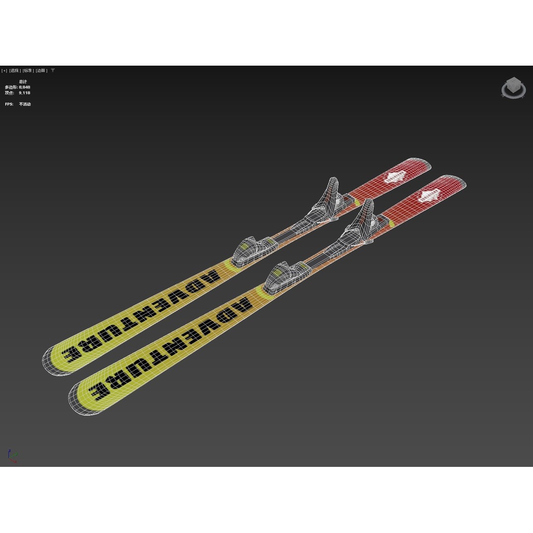 Female Skier 3D Model – Rigged Low Poly Character for Animation - View 41