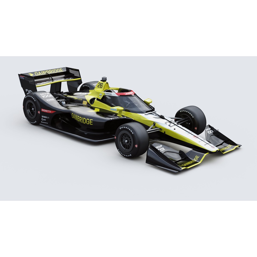 Indycar Road 3D Model – Colton Herta 26 2025, PBR, FBX - View 10