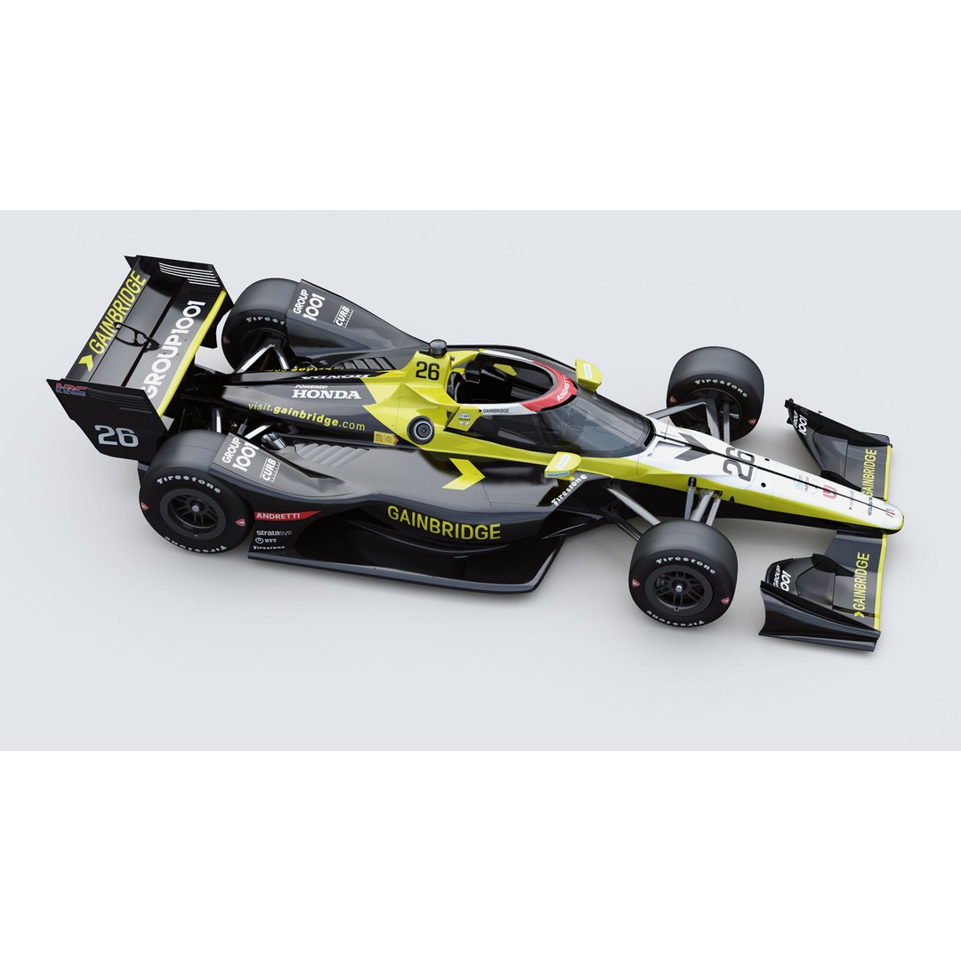 Indycar Road 3D Model – Colton Herta 26 2025, PBR, FBX - View 12