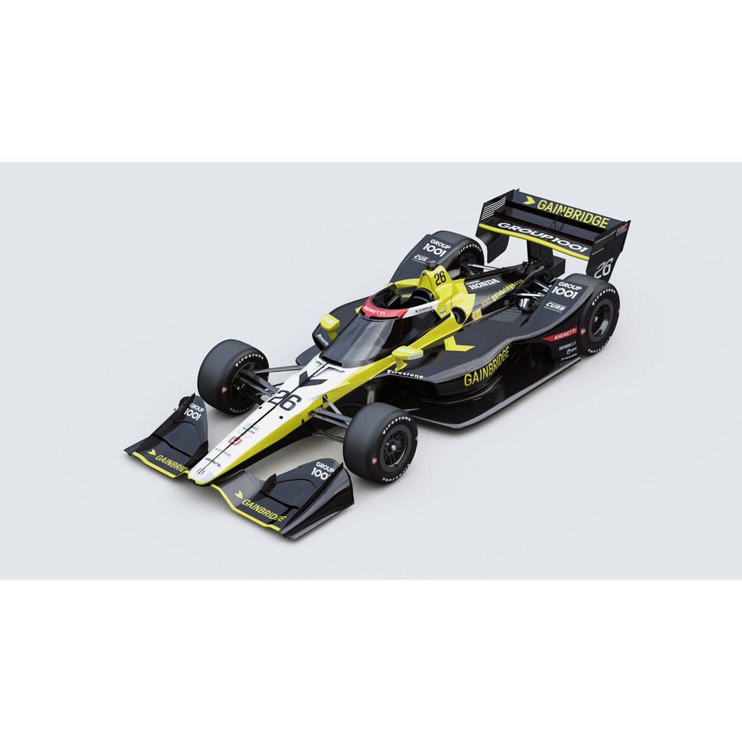 Indycar Road 3D Model – Colton Herta 26 2025, PBR, FBX - View 14