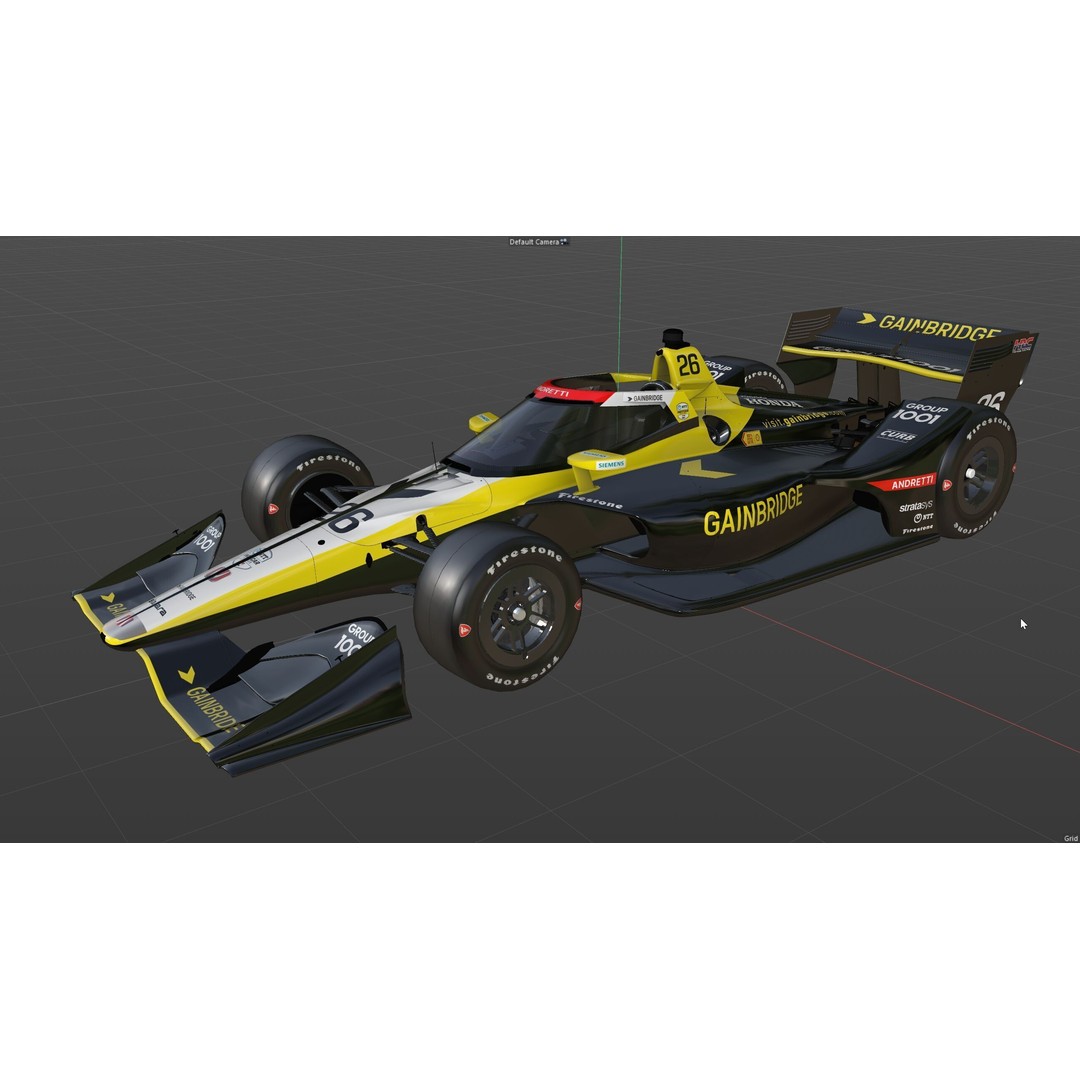 Indycar Road 3D Model – Colton Herta 26 2025, PBR, FBX - View 18