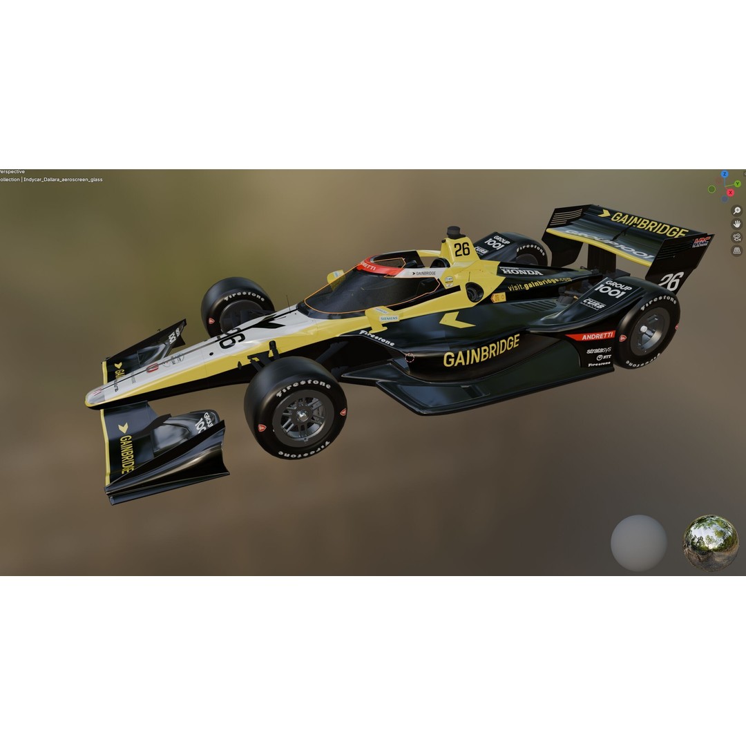 Indycar Road 3D Model – Colton Herta 26 2025, PBR, FBX - View 19