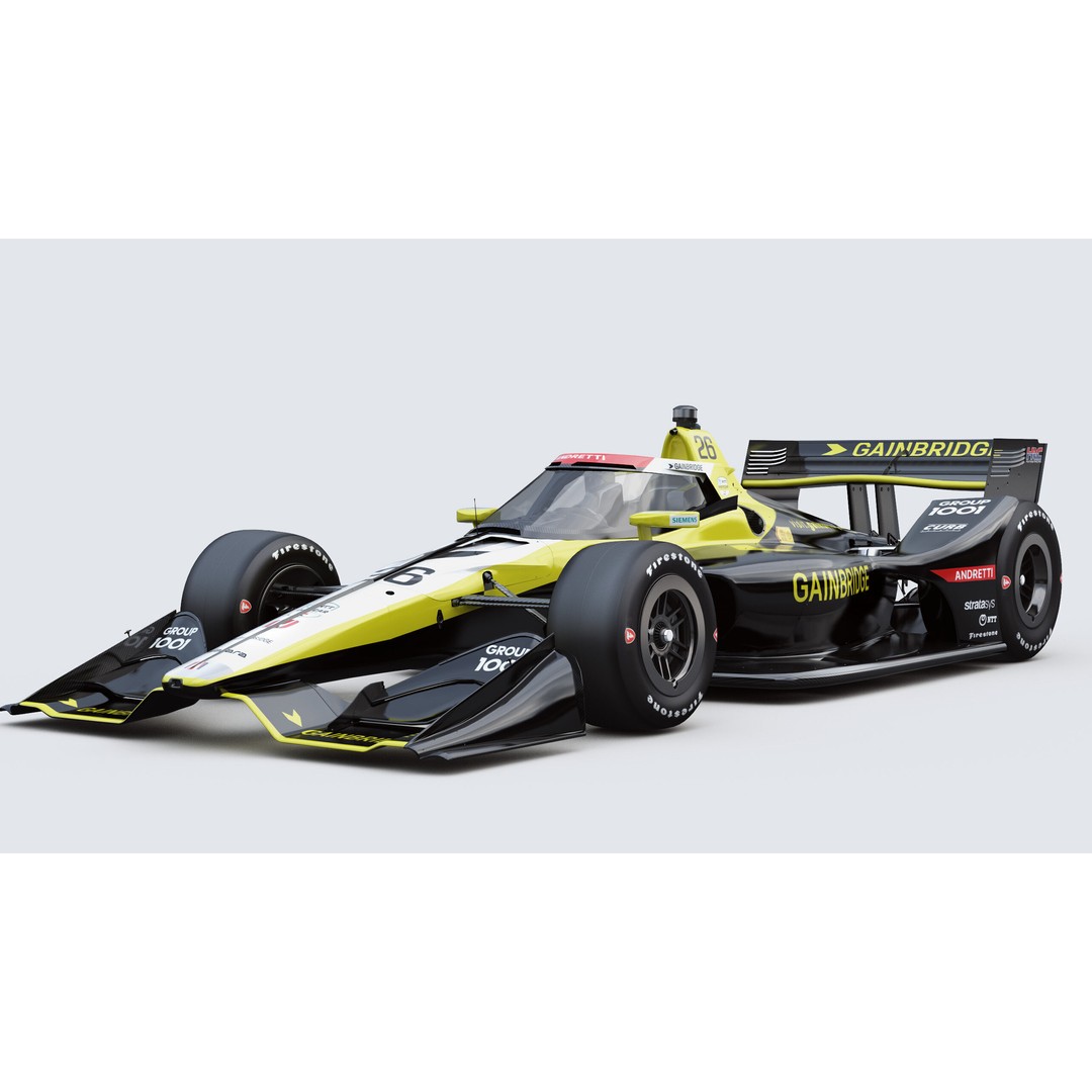 Indycar Road 3D Model – Colton Herta 26 2025, PBR, FBX - View 3