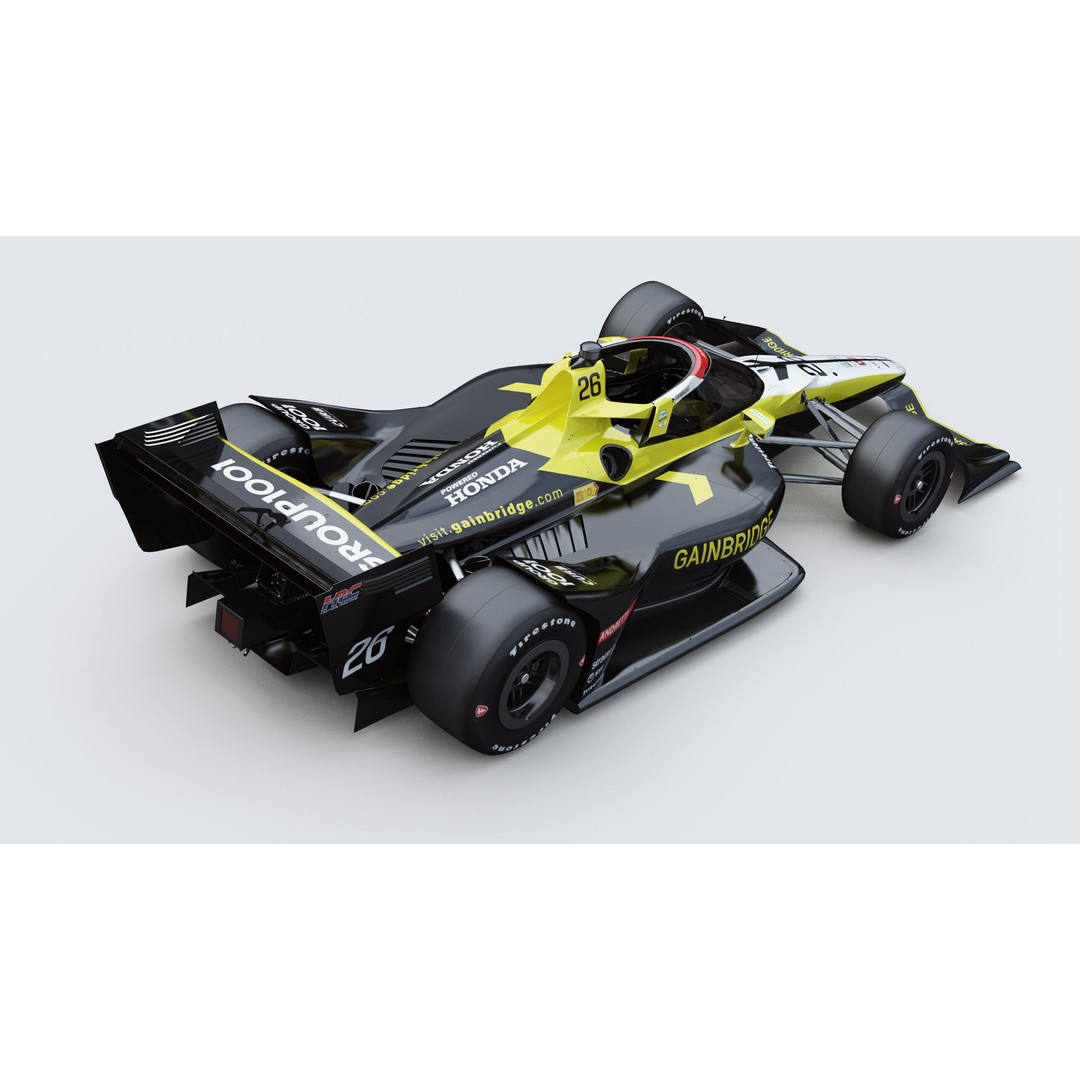 Indycar Road 3D Model – Colton Herta 26 2025, PBR, FBX - View 8