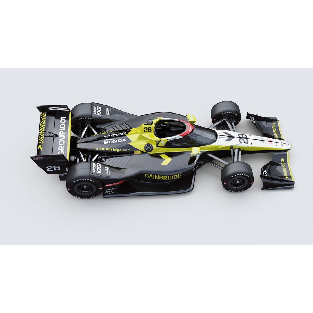 Indycar Road 3D Model – Colton Herta 26 2025, PBR, FBX - View 9
