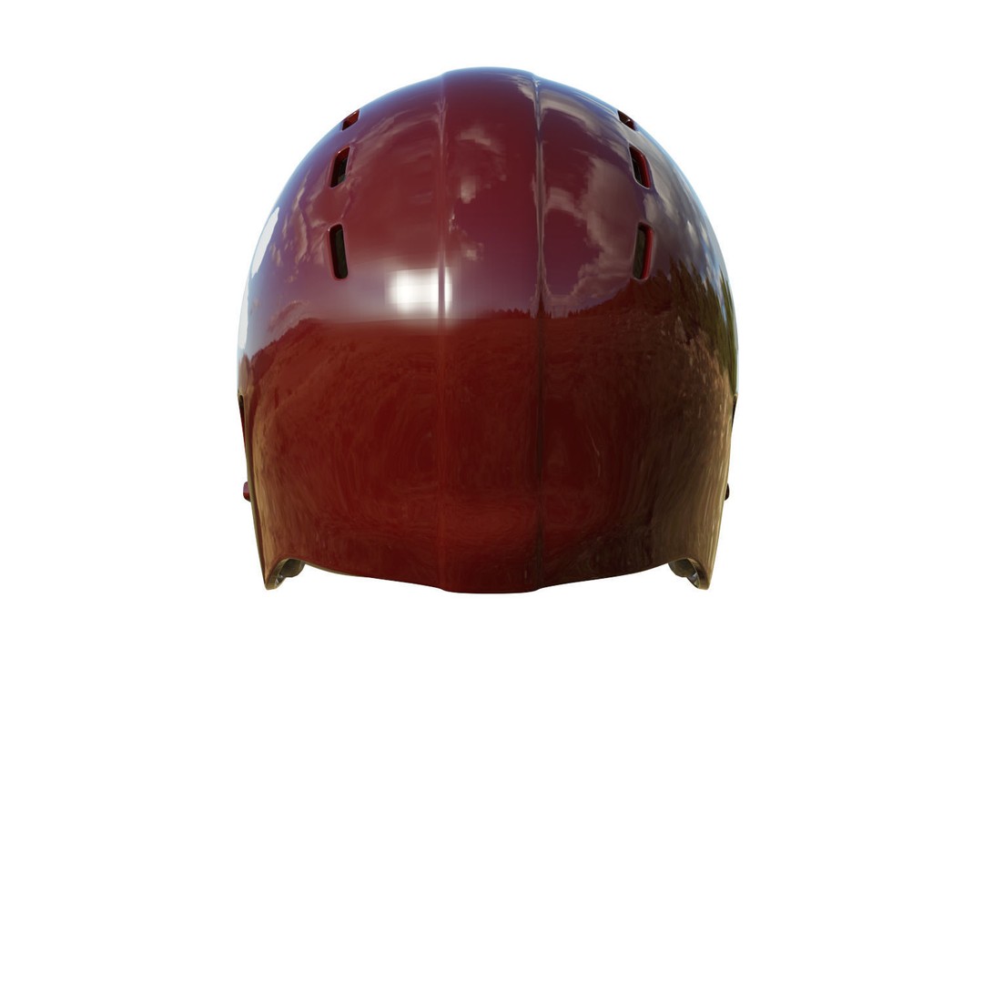 American Football Helmet 3D Model – Low Poly Game Asset, FBX, PBR - View 6