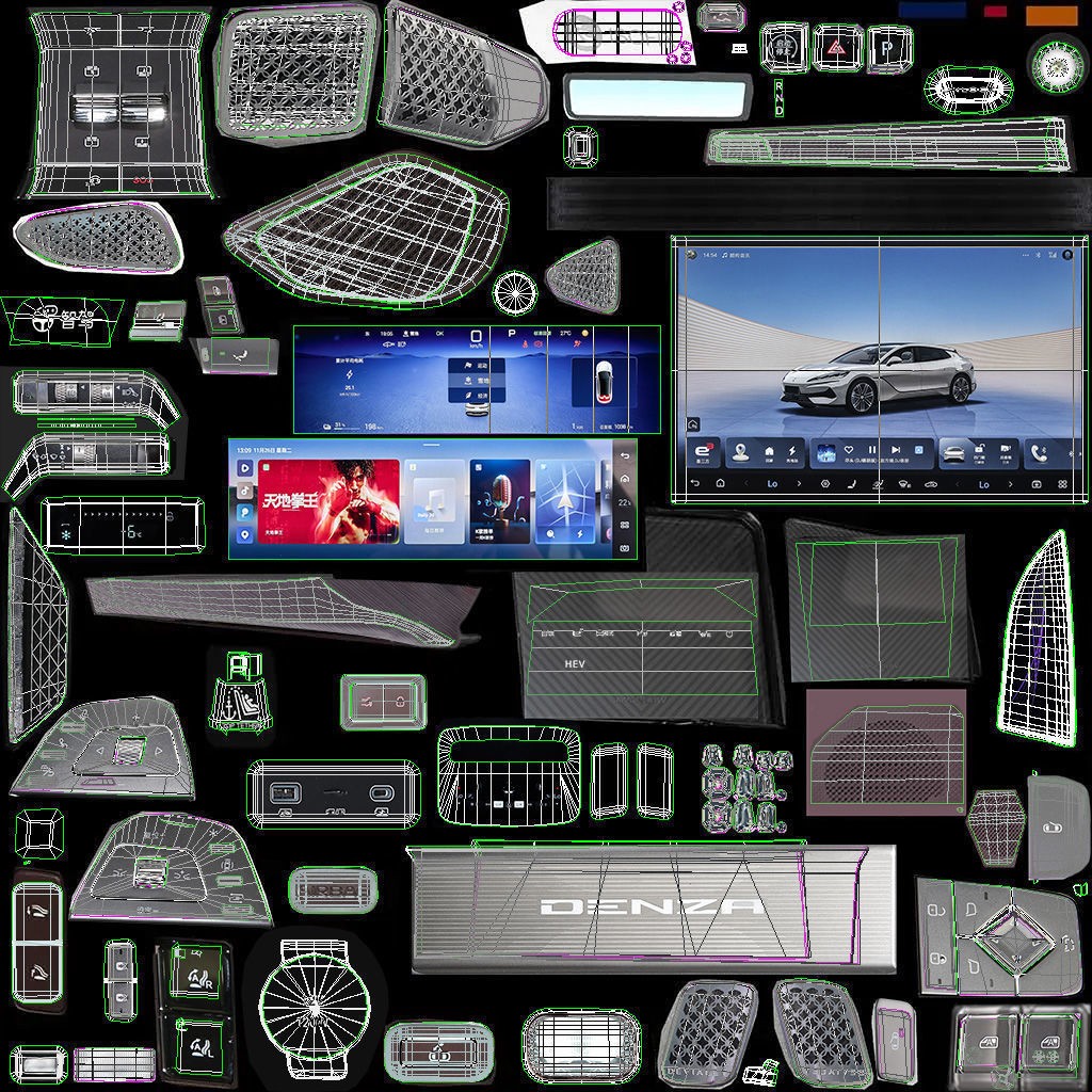 2025 BYD Denza Z9 GT E3 Hybrid 3D Model – High-Tech Luxury Sedan, FBX, OBJ