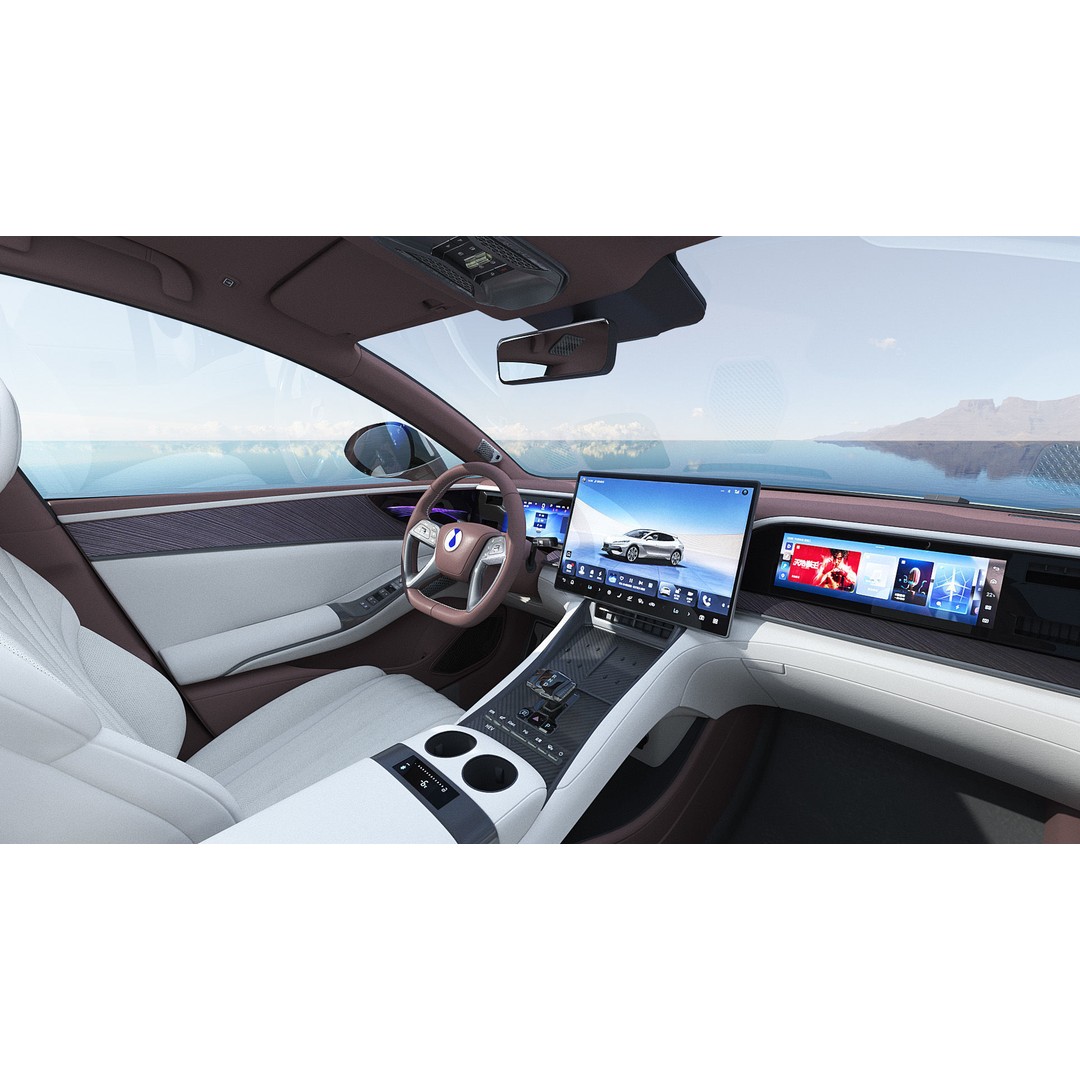 2025 BYD Denza Z9 GT E3 Hybrid 3D Model – High-Tech Luxury Sedan, FBX, OBJ - View 12