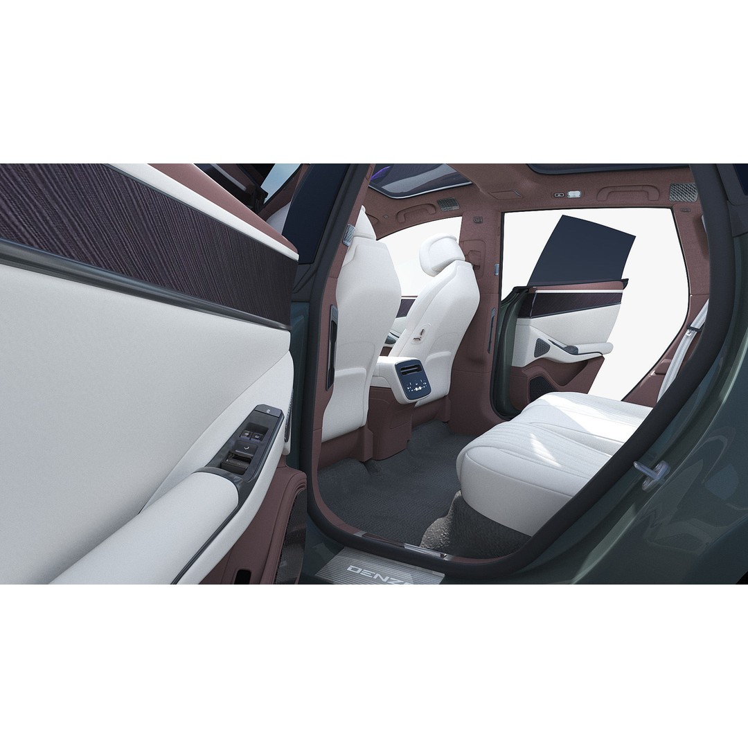 2025 BYD Denza Z9 GT E3 Hybrid 3D Model – High-Tech Luxury Sedan, FBX, OBJ - View 14
