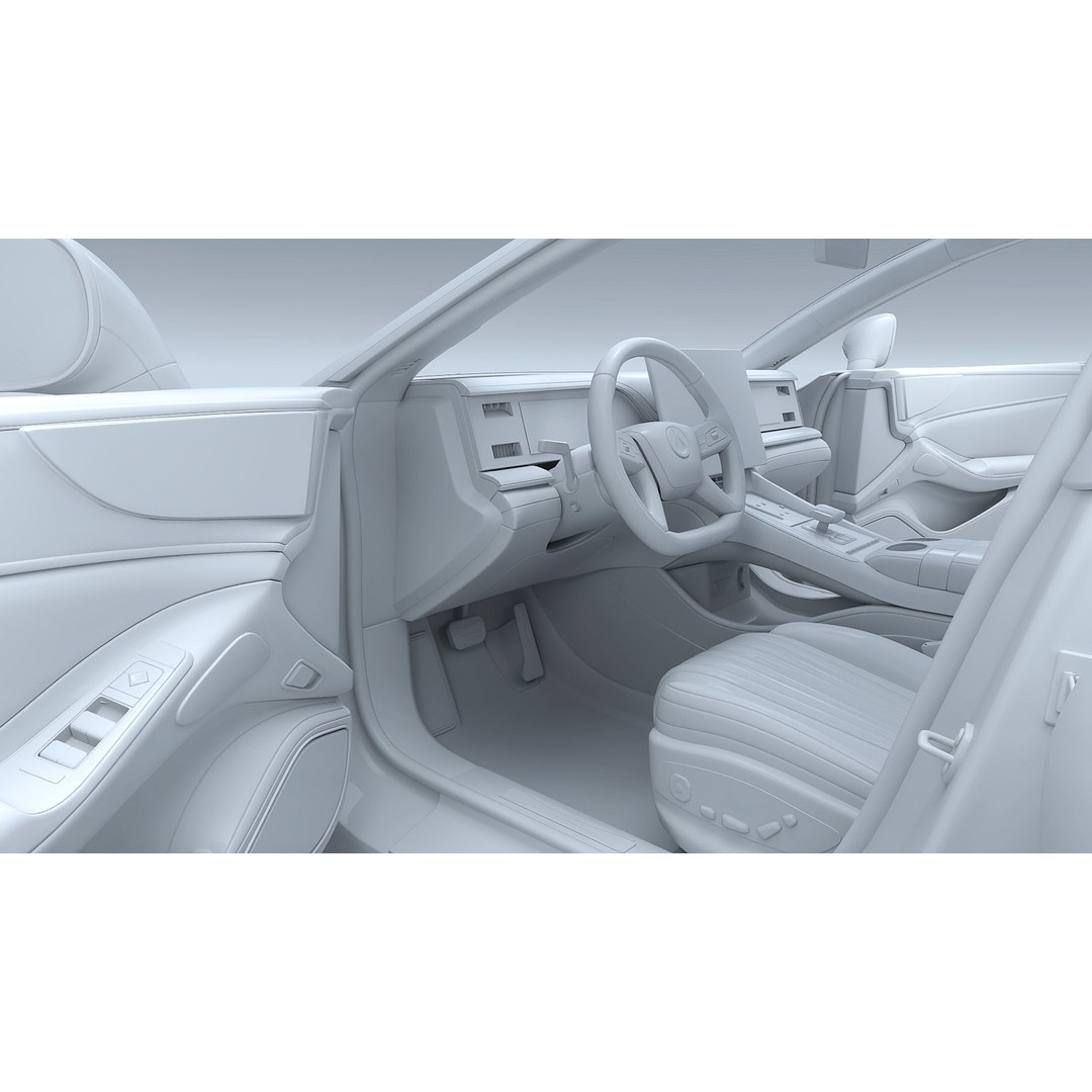 2025 BYD Denza Z9 GT E3 Hybrid 3D Model – High-Tech Luxury Sedan, FBX, OBJ - View 28