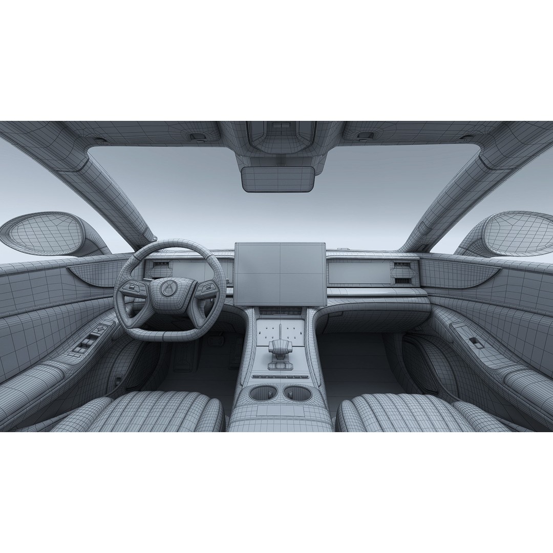 2025 BYD Denza Z9 GT E3 Hybrid 3D Model – High-Tech Luxury Sedan, FBX, OBJ - View 31