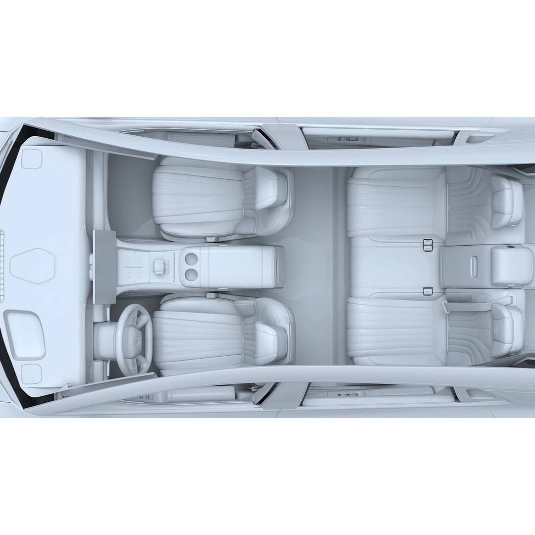 2025 BYD Denza Z9 GT E3 Hybrid 3D Model – High-Tech Luxury Sedan, FBX, OBJ - View 32