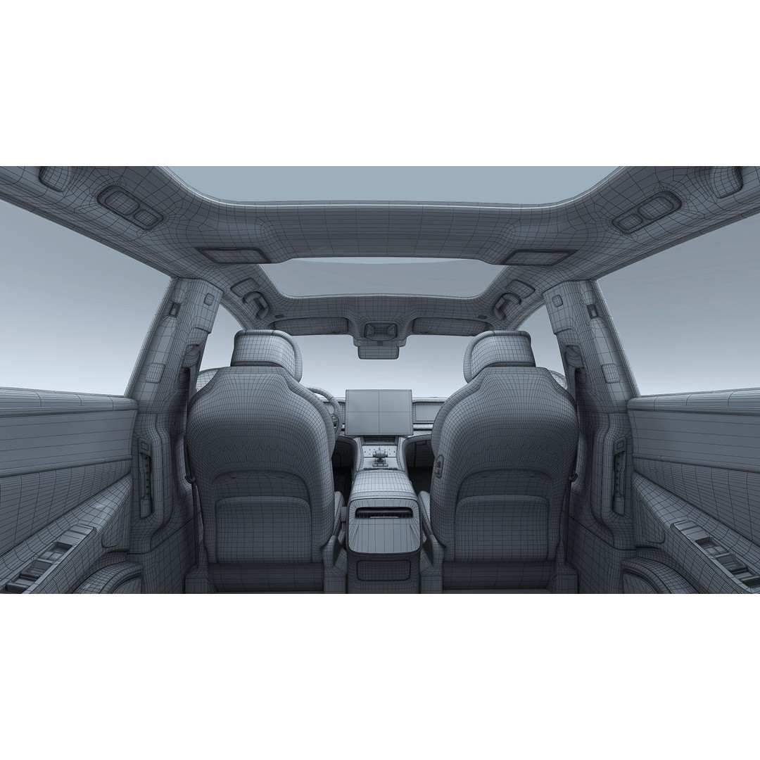 2025 BYD Denza Z9 GT E3 Hybrid 3D Model – High-Tech Luxury Sedan, FBX, OBJ - View 35