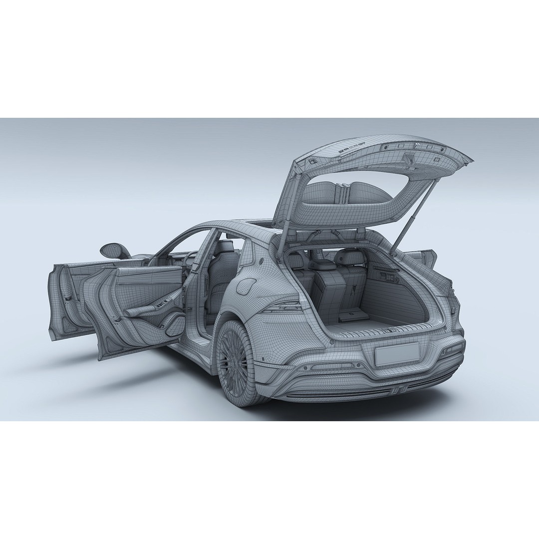 2025 BYD Denza Z9 GT E3 Hybrid 3D Model – High-Tech Luxury Sedan, FBX, OBJ - View 39