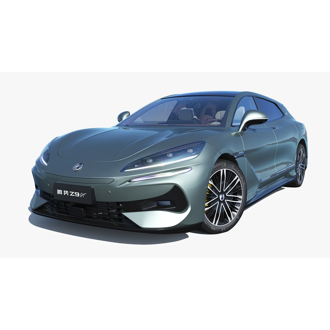 2025 BYD Denza Z9 GT E3 Hybrid 3D Model – High-Tech Luxury Sedan, FBX, OBJ - View 4