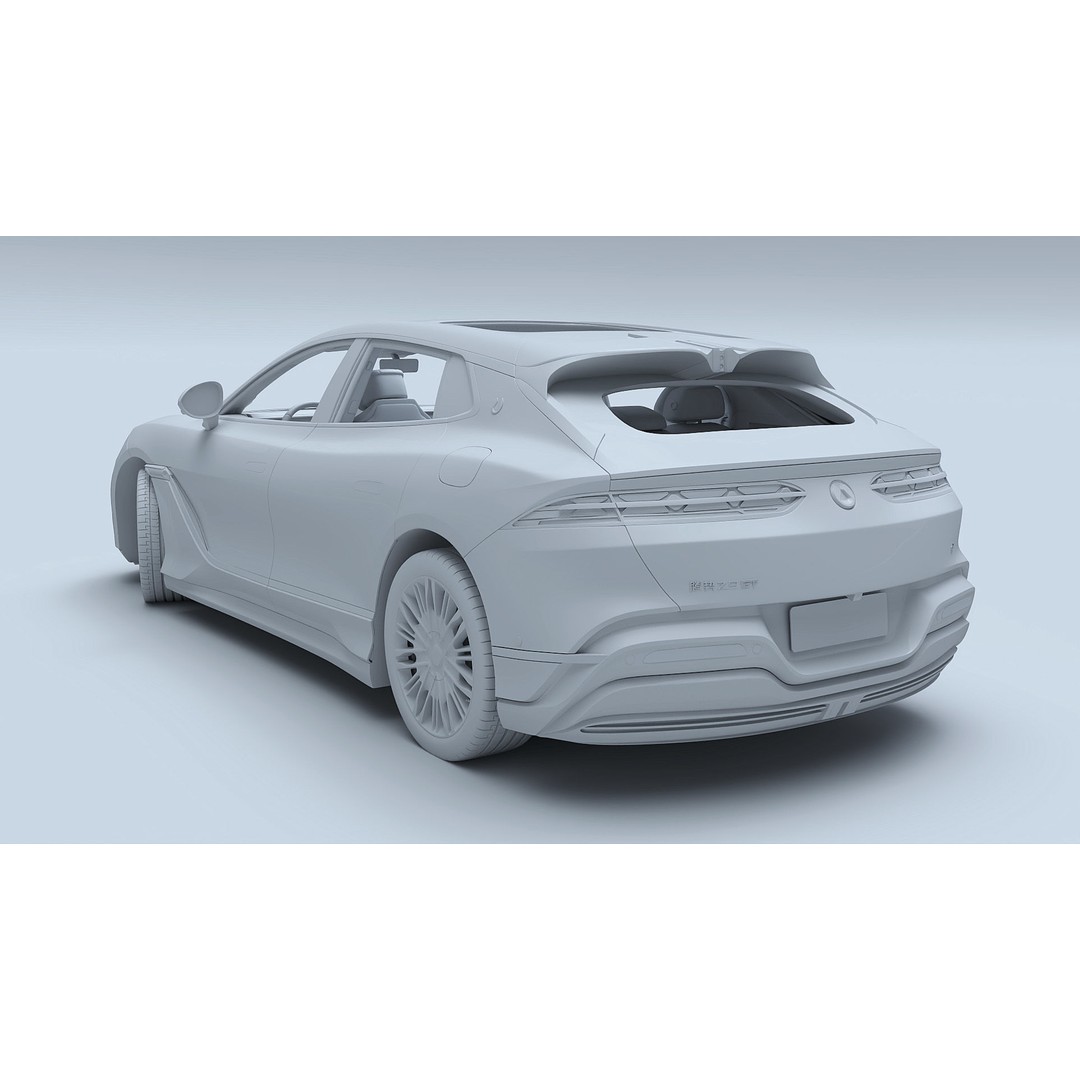 2025 BYD Denza Z9 GT E3 Hybrid 3D Model – High-Tech Luxury Sedan, FBX, OBJ - View 42