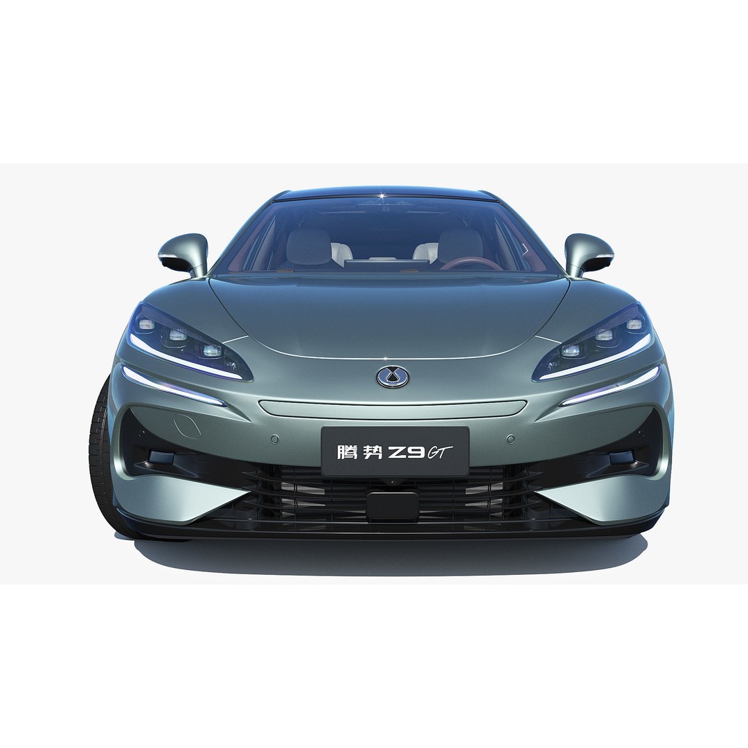 2025 BYD Denza Z9 GT E3 Hybrid 3D Model – High-Tech Luxury Sedan, FBX, OBJ - View 5