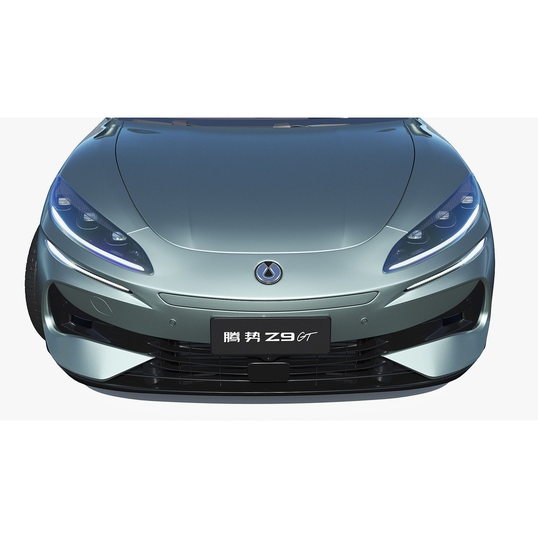 2025 BYD Denza Z9 GT E3 Hybrid 3D Model – High-Tech Luxury Sedan, FBX, OBJ - View 6