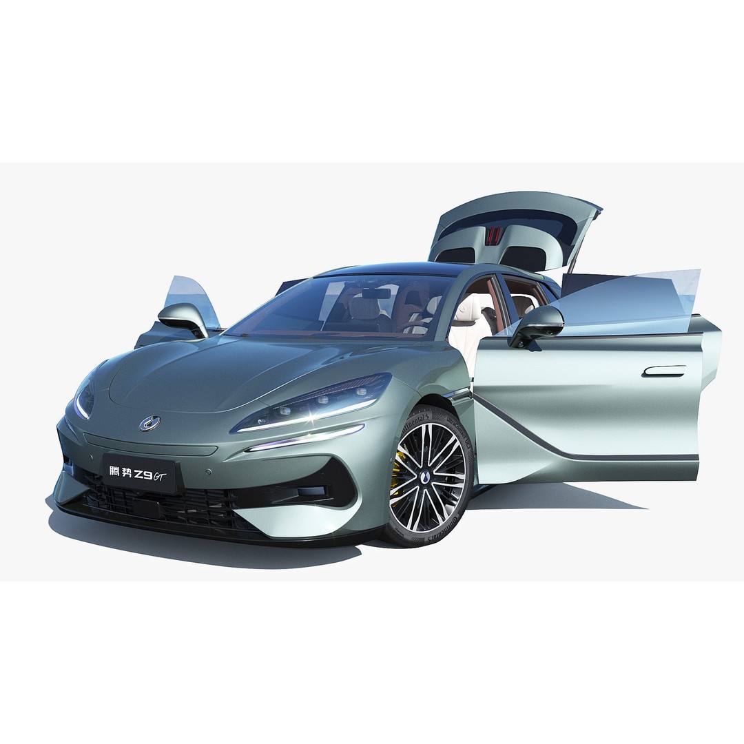 2025 BYD Denza Z9 GT E3 Hybrid 3D Model – High-Tech Luxury Sedan, FBX, OBJ - View 7