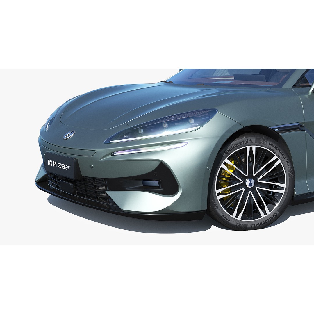 2025 BYD Denza Z9 GT E3 Hybrid 3D Model – High-Tech Luxury Sedan, FBX, OBJ - View 8