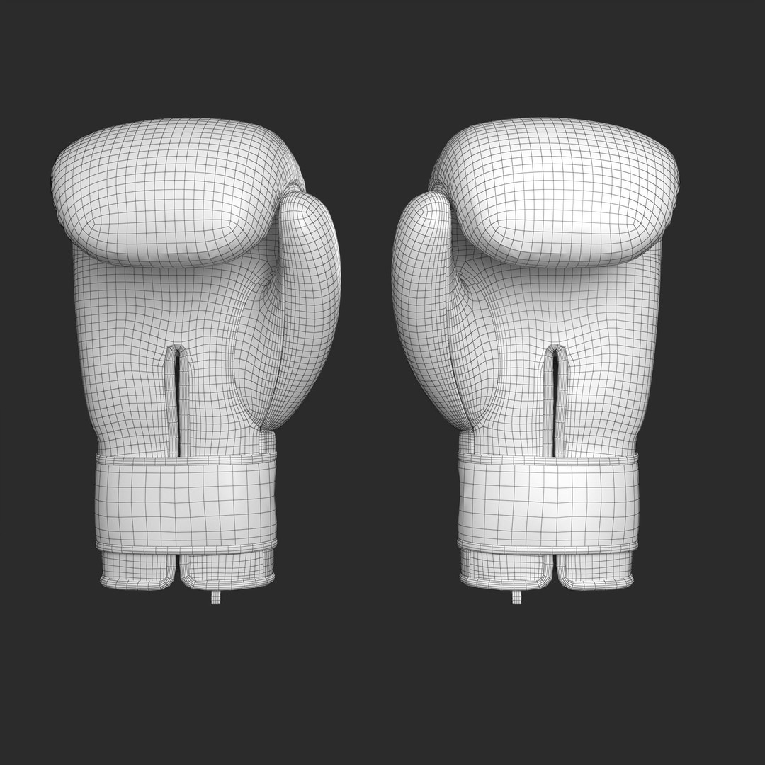 Boxing Gloves 3D Model – Low Poly Game Asset, FBX, OBJ, PBR - View 13