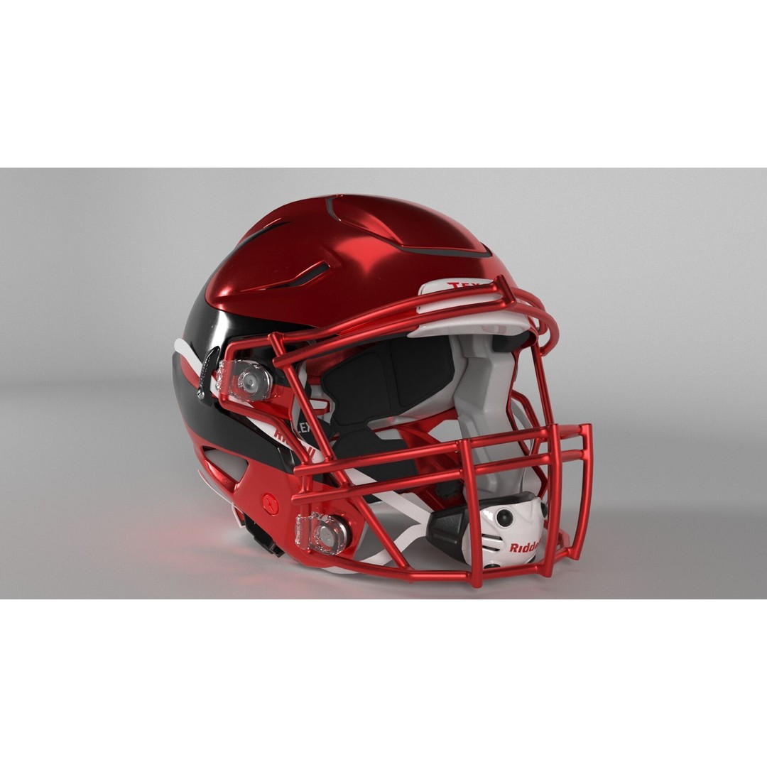 HOUSTON TEXANS Helmet 3D Model – PBR Game-Ready Asset, FBX, OBJ - View 4