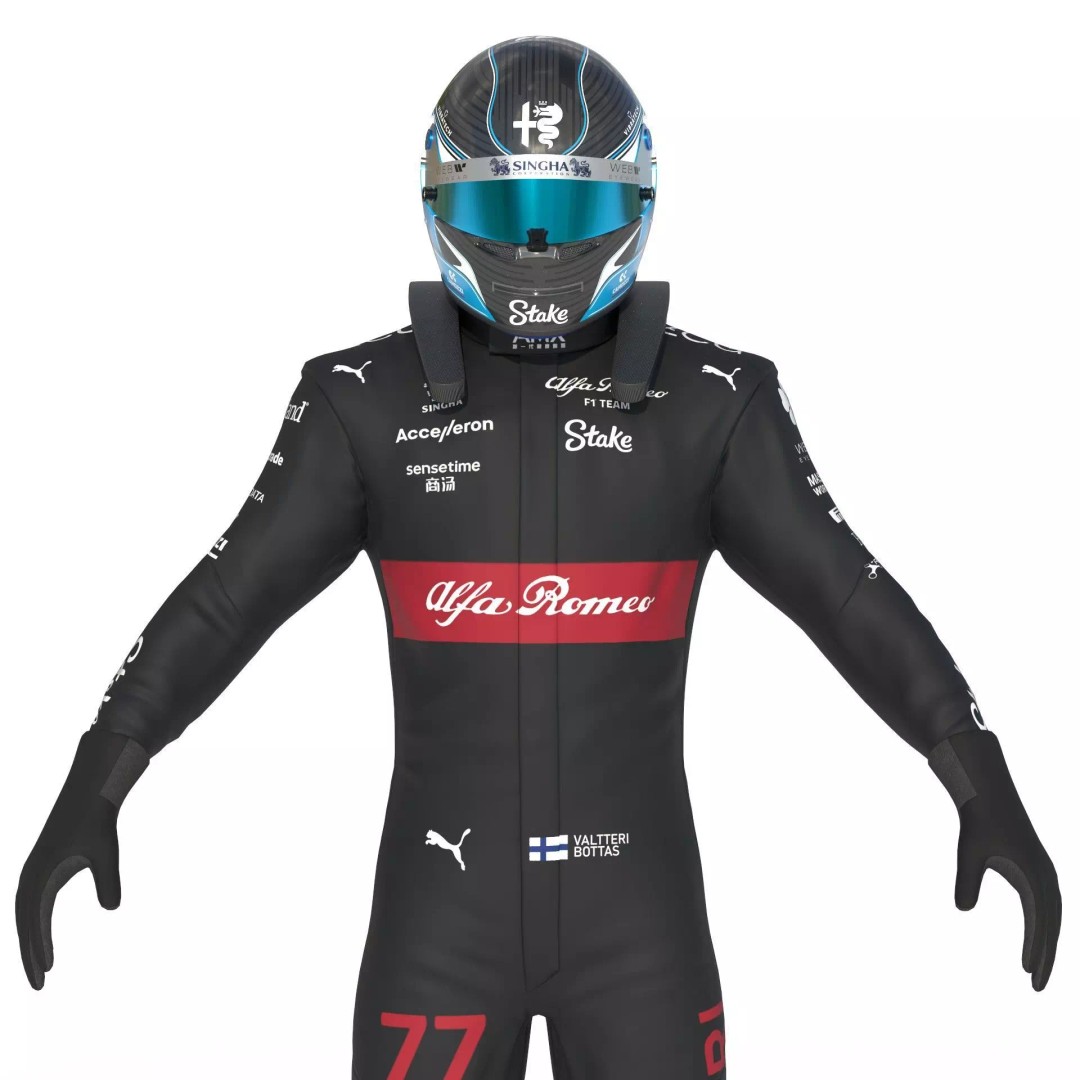 Alfa Romeo Suit 3D Model – High Detail Game-Ready Asset, FBX, OBJ - View 20