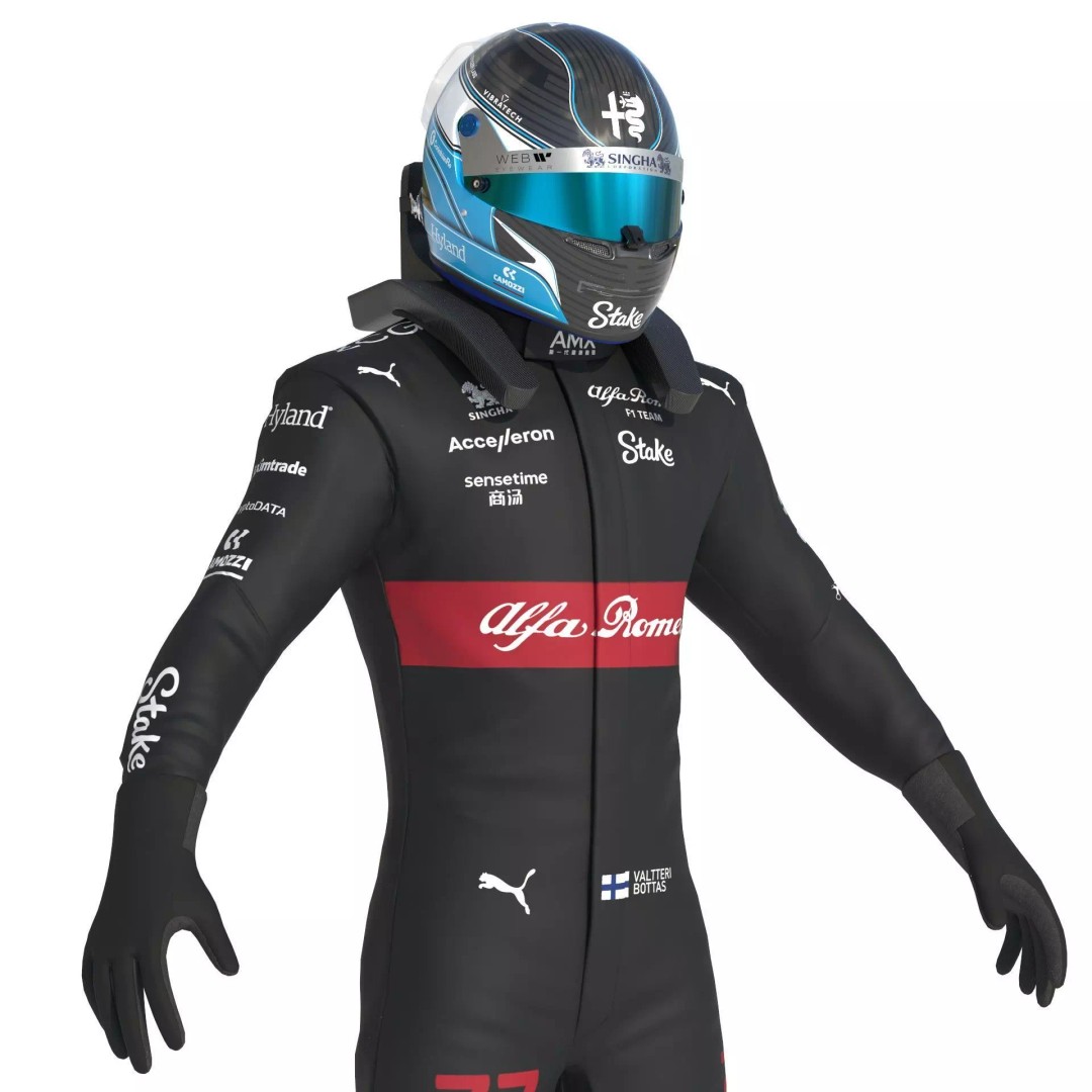Alfa Romeo Suit 3D Model – High Detail Game-Ready Asset, FBX, OBJ - View 22
