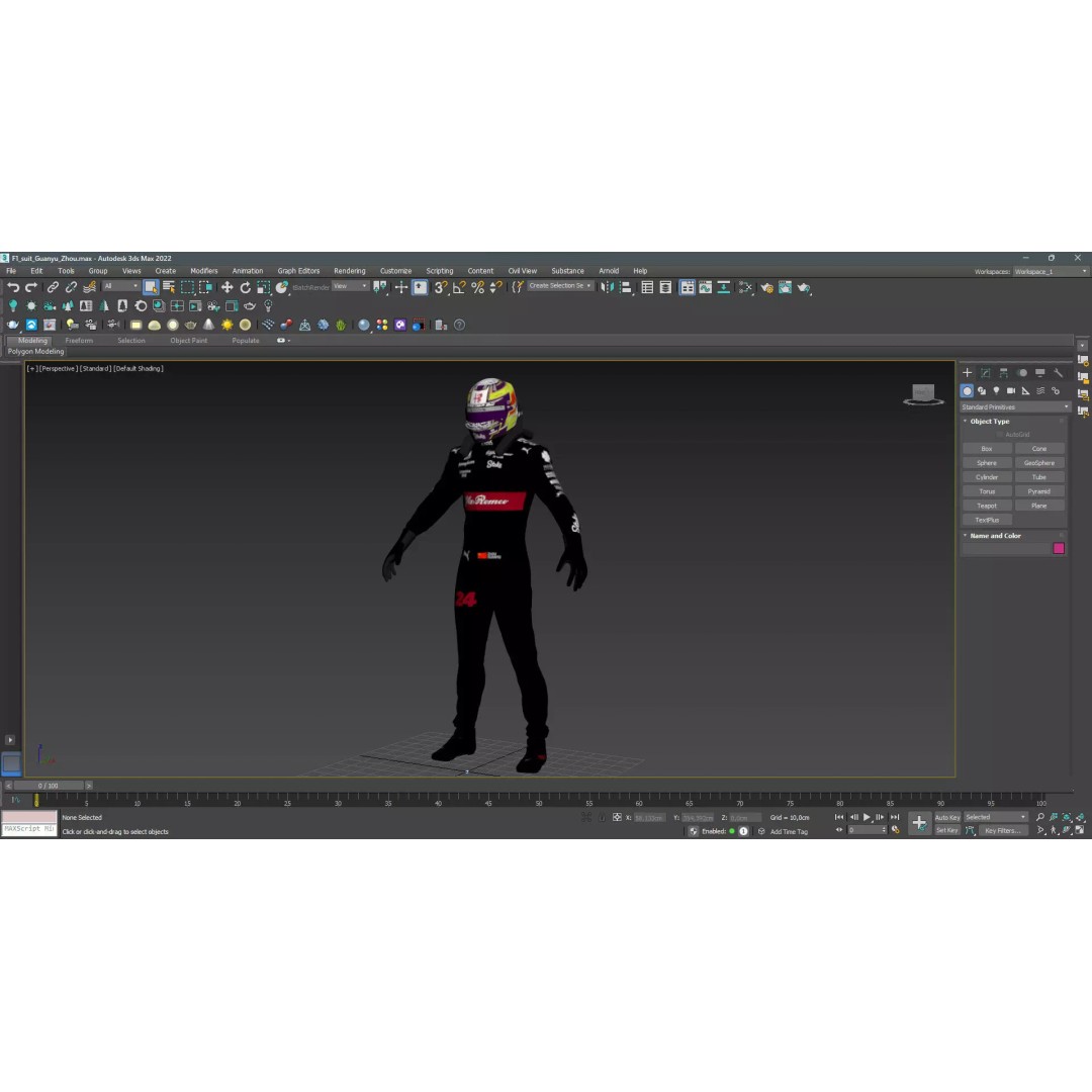 Alfa Romeo Suit 3D Model – High Detail Game-Ready Asset, FBX, OBJ - View 26