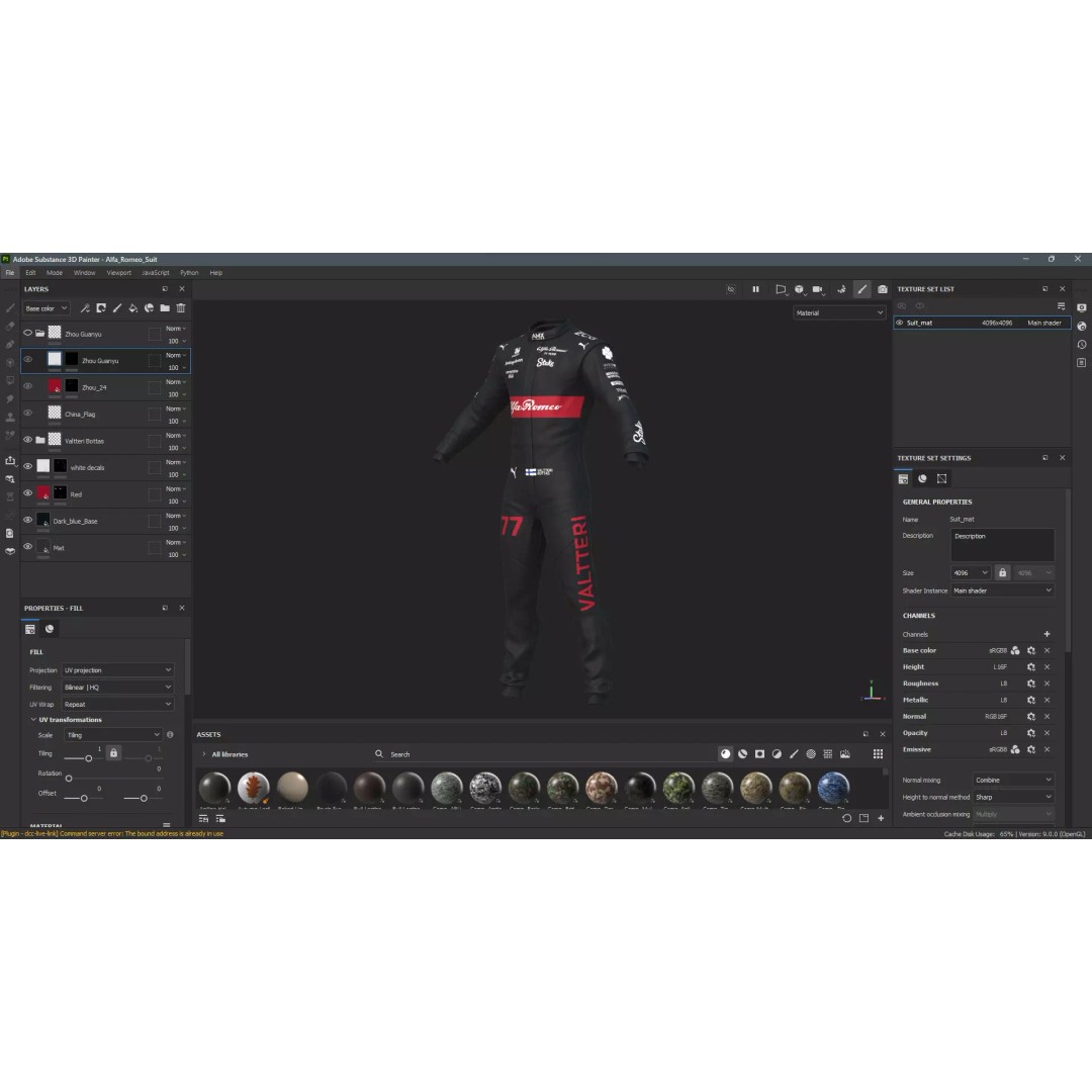Alfa Romeo Suit 3D Model – High Detail Game-Ready Asset, FBX, OBJ - View 27