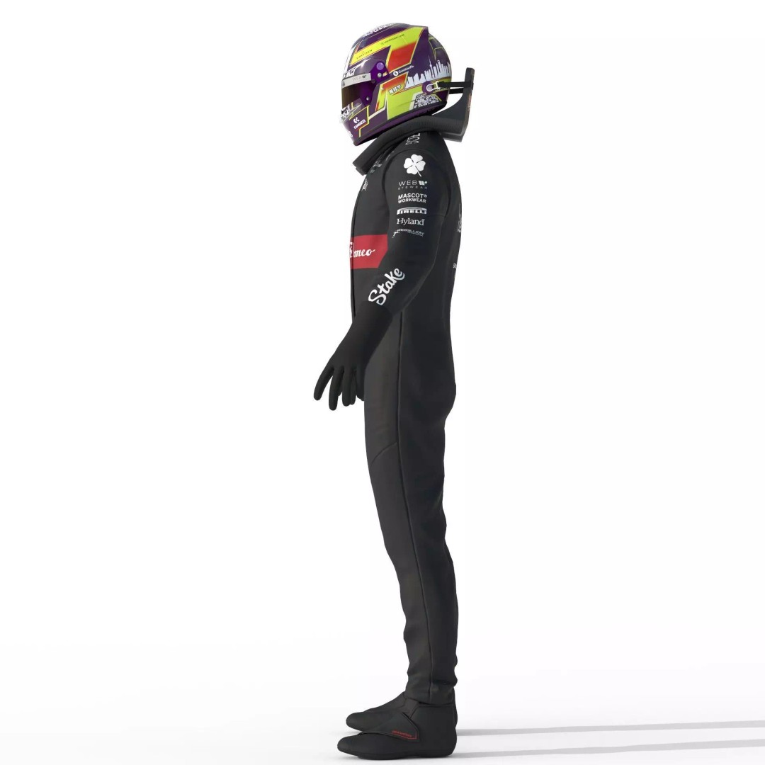 Alfa Romeo Suit 3D Model – High Detail Game-Ready Asset, FBX, OBJ - View 6