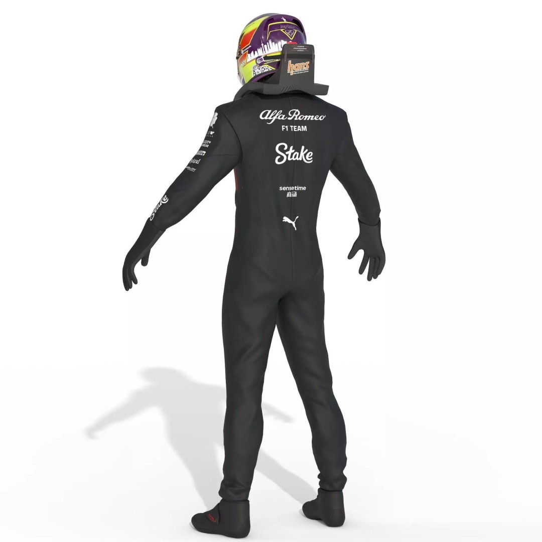 Alfa Romeo Suit 3D Model – High Detail Game-Ready Asset, FBX, OBJ - View 7