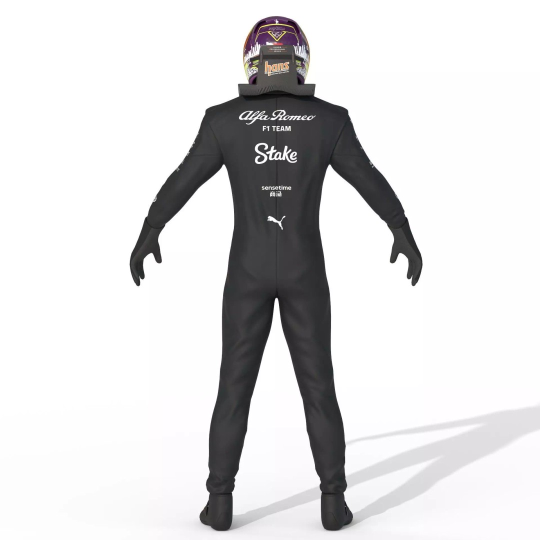 Alfa Romeo Suit 3D Model – High Detail Game-Ready Asset, FBX, OBJ - View 8