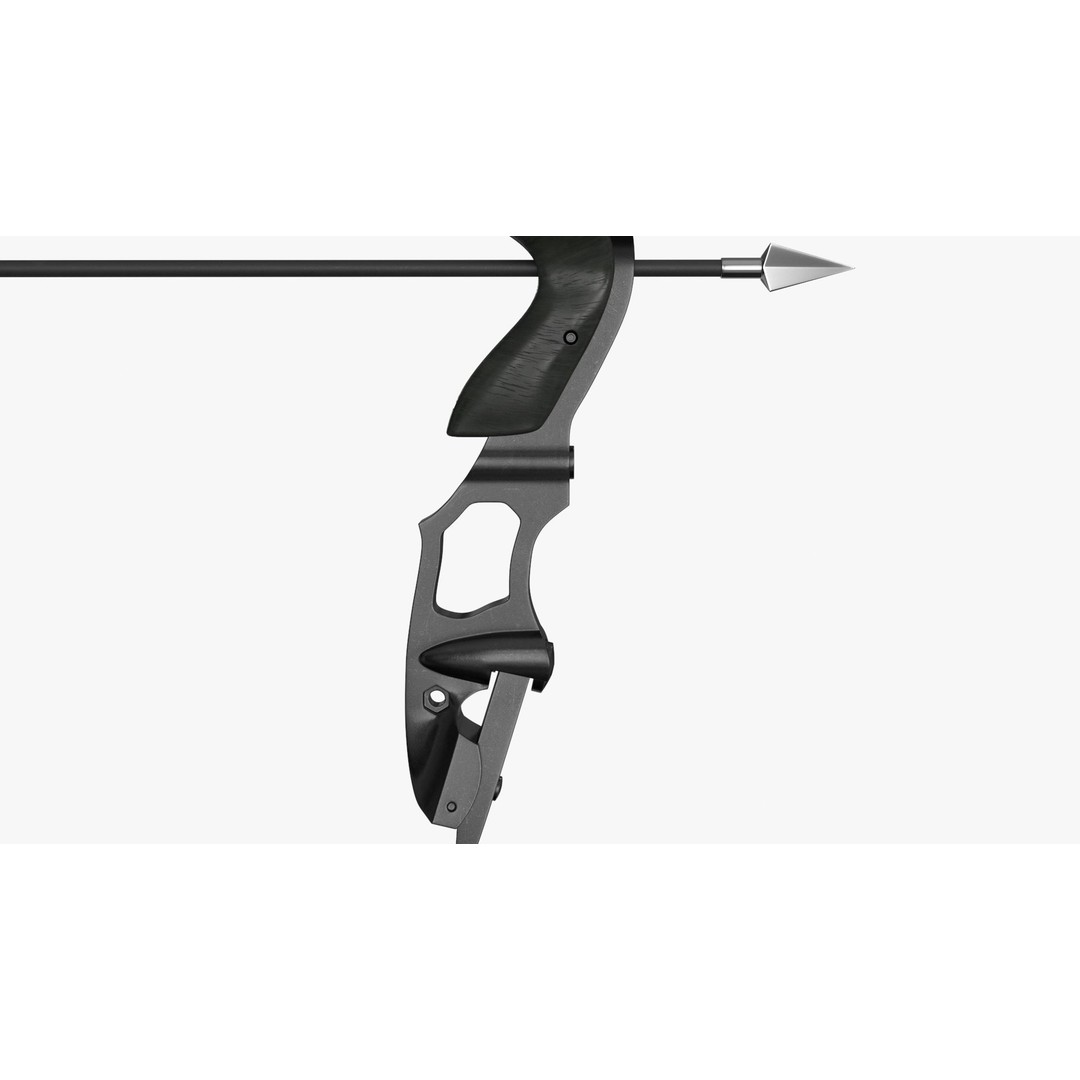 Recurve Bow 3D Model – Low Poly Game Asset, PBR Textures, FBX - View 16