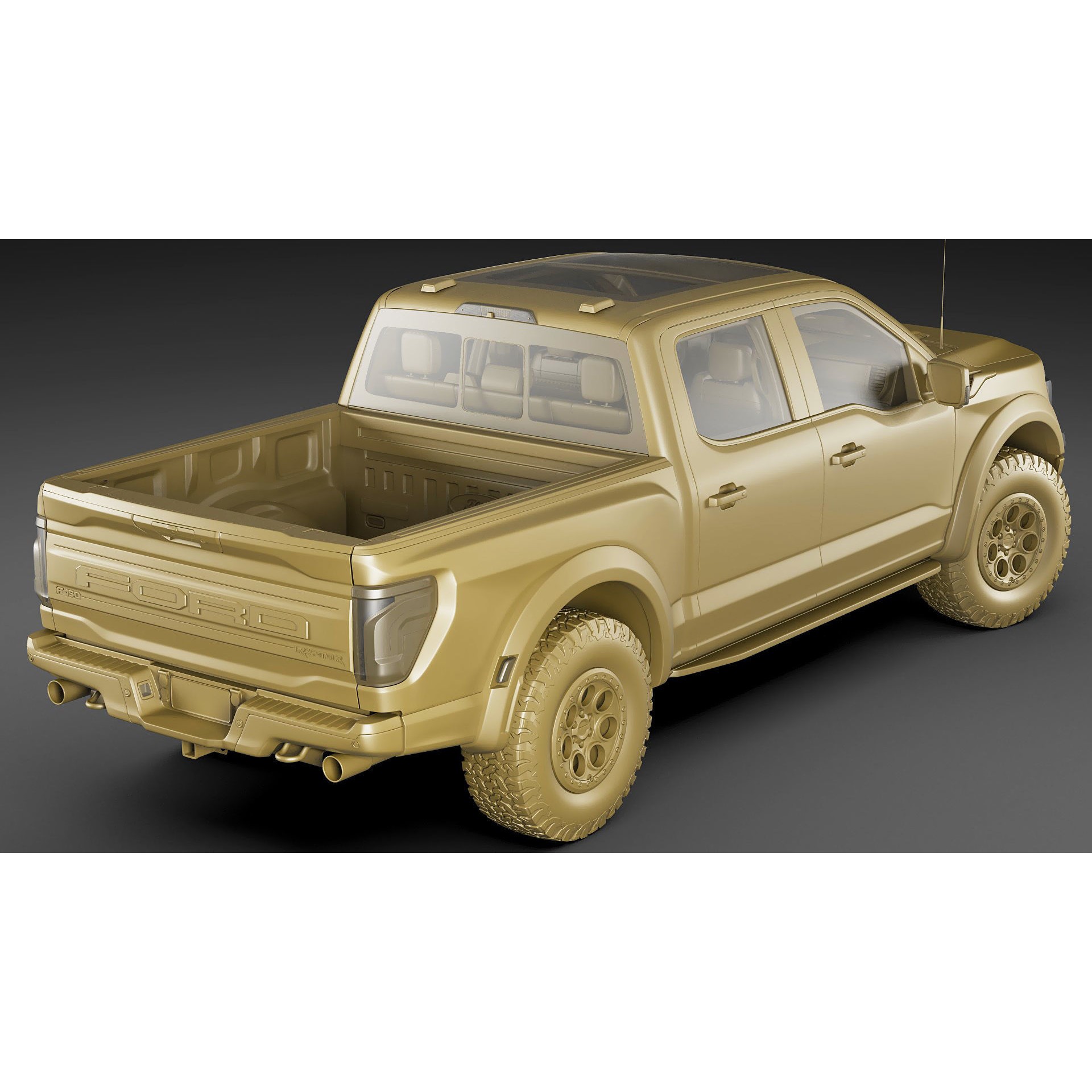 2024 F-150 Raptor R - Game-Ready 3D Model - View 30