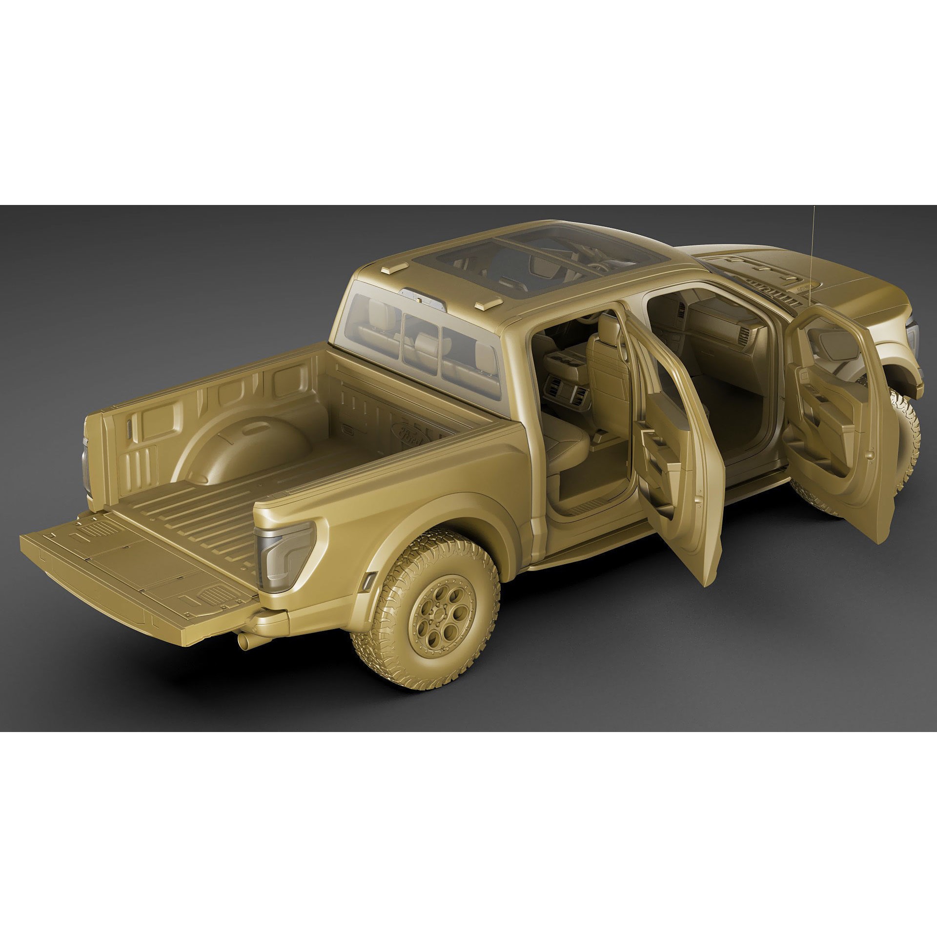 2024 F-150 Raptor R - Game-Ready 3D Model - View 35