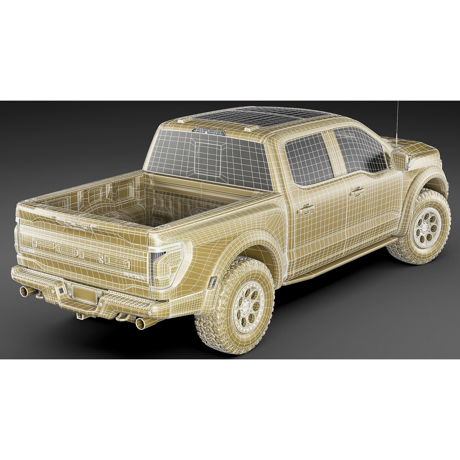 2024 F-150 Raptor R - Game-Ready 3D Model - View 37