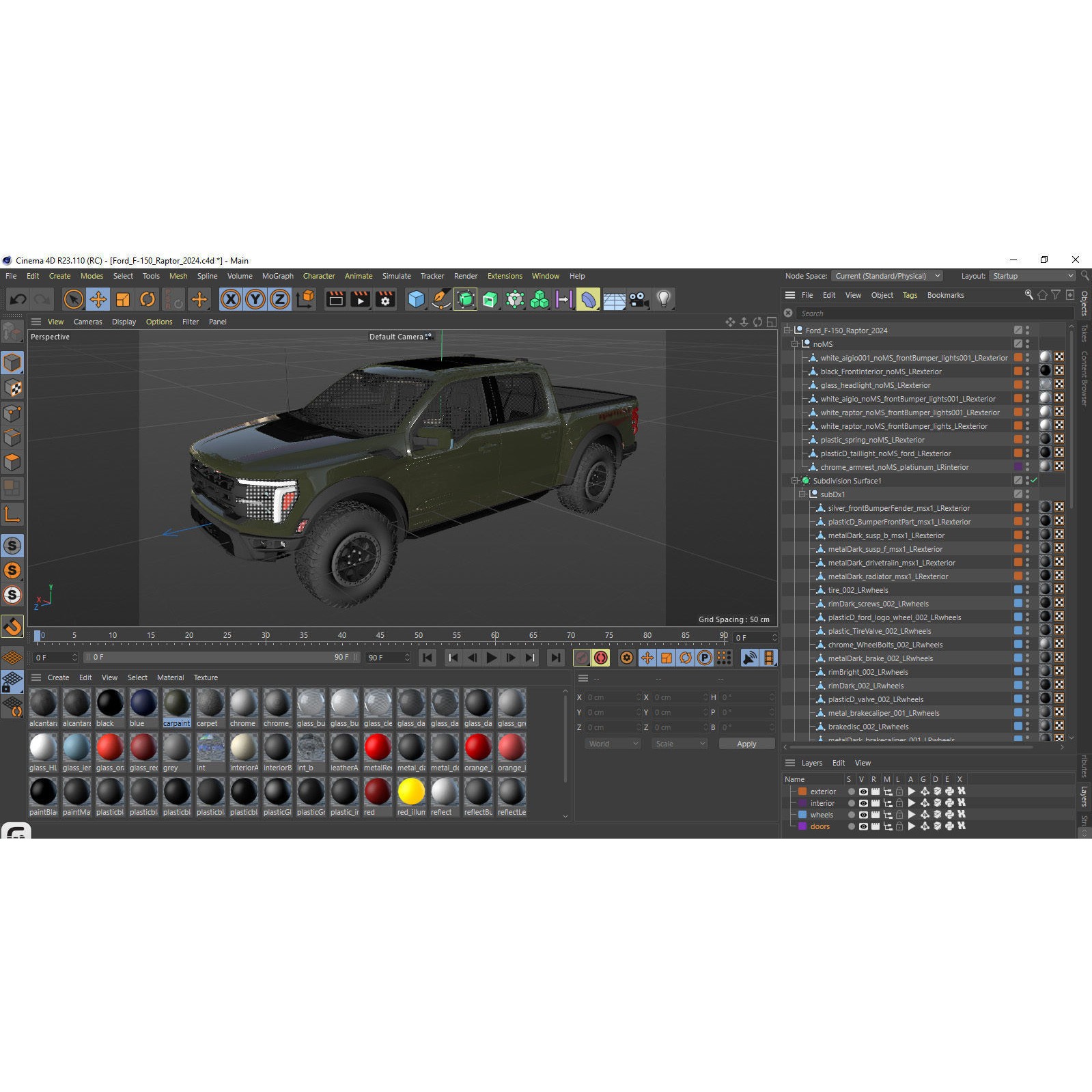 2024 F-150 Raptor R - Game-Ready 3D Model - View 42