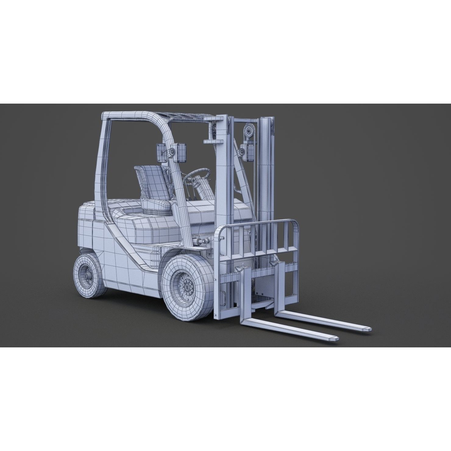 Toyota Geneo 25 Forklift - Game-Ready 3D Model - View 22