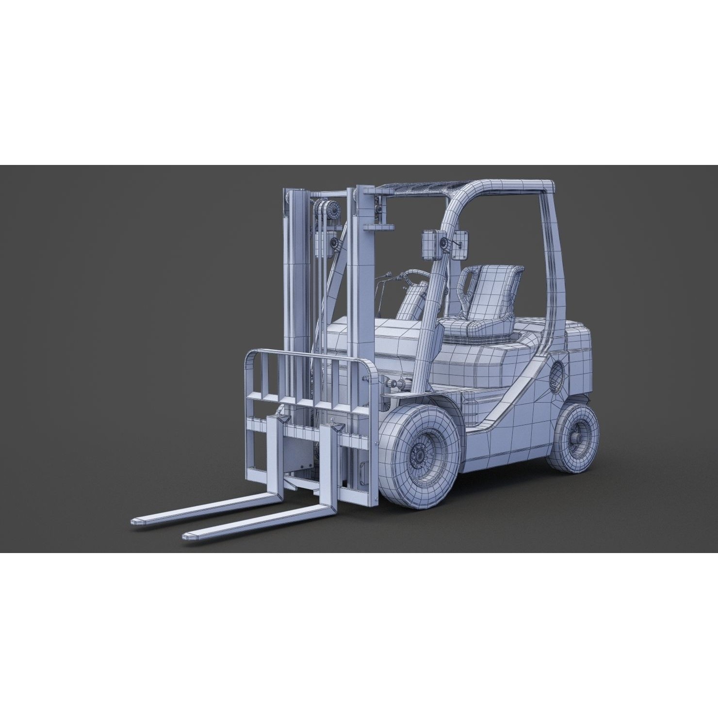 Toyota Geneo 25 Forklift - Game-Ready 3D Model - View 23