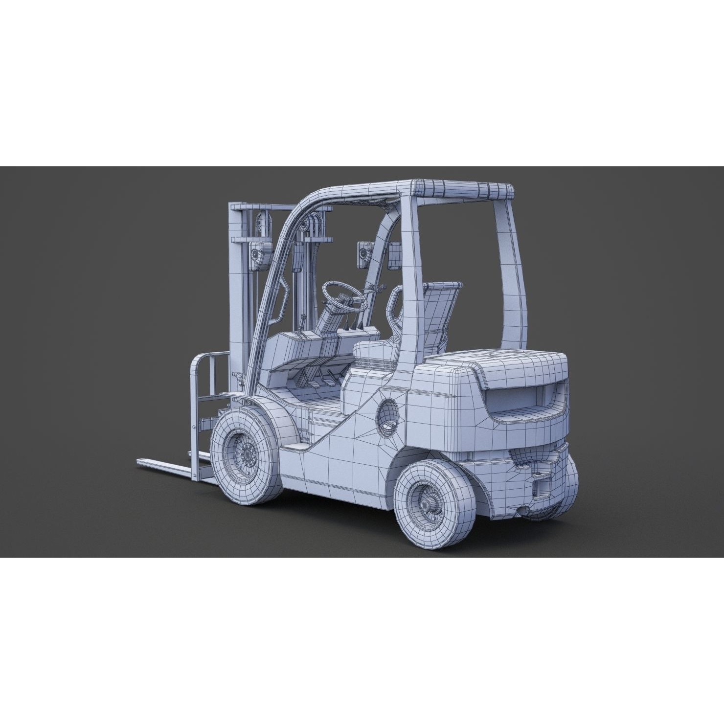 Toyota Geneo 25 Forklift - Game-Ready 3D Model - View 24