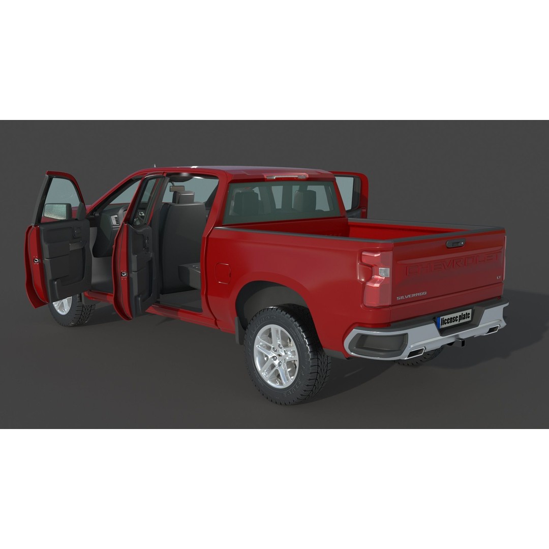 Chevrolet Silverado 3D Model – Detailed SUV Asset, FBX, OBJ - View 10
