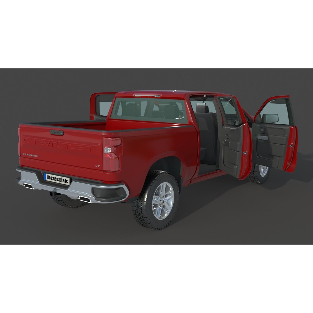 Chevrolet Silverado 3D Model – Detailed SUV Asset, FBX, OBJ - View 11